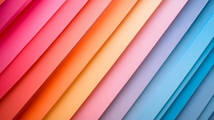Fototapeta premium Abstract Diagonal Pastel Color Stripes Background Design Texture Art Red Pink Blue Lines Paper Style Modern 