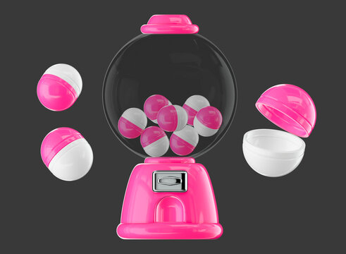 gumballmachine, machine, random, 3d, object