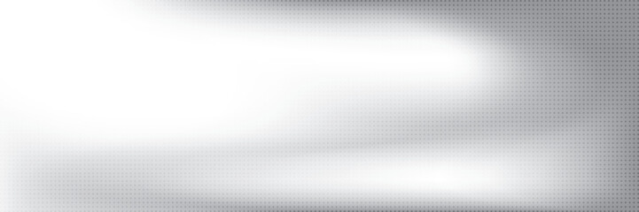 Abstract white and gray gradient background with dot pattern, halftone effect. Vector illustration.