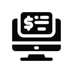 check glyph icon. Strong and solid vector icon for websites, mobile interfaces, presentations, and visual branding. High quality and easy to edit.