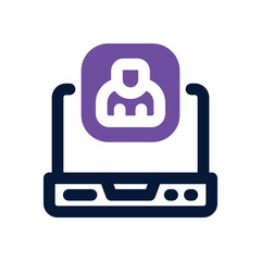 contact dual tone icon. Sleek and modern vector icon for websites, mobile apps, marketing materials, and corporate design. Fully scalable and ready to use.