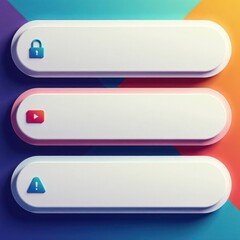 Vector neomorphism design for white subscribe buttons , technology, vector, icons