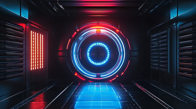 abstract background with glowing lights