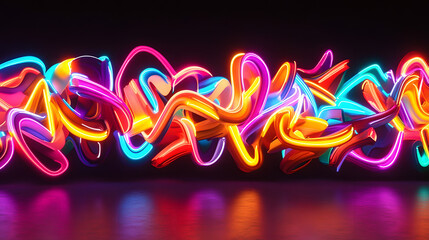 neon, sign, illustration, light, party, new year, design, text, year, celebration, vector, card, color, holiday, new, symbol, happy, celebrate, love, fire, glow, bright, dark, decoration, glowing