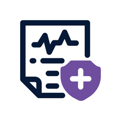 life insurance dual tone icon. Sleek and modern vector icon for websites, mobile apps, marketing materials, and corporate design. Fully scalable and ready to use.