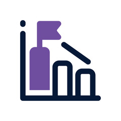 initial public offering dual tone icon. Sleek and modern vector icon for websites, mobile apps, marketing materials, and corporate design. Fully scalable and ready to use.