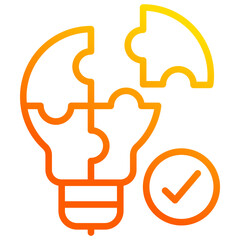 Fototapeta premium Problem Solving Icon