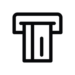 insert card line icon. Clean and minimalist vector icon for websites, mobile apps, presentations, and logos. Fully scalable and customizable for any project.