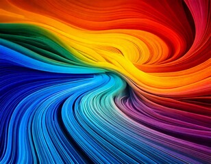 Whirl color art pattern with depth visualization 