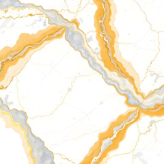 abstract Marble background with yellow paint splashes