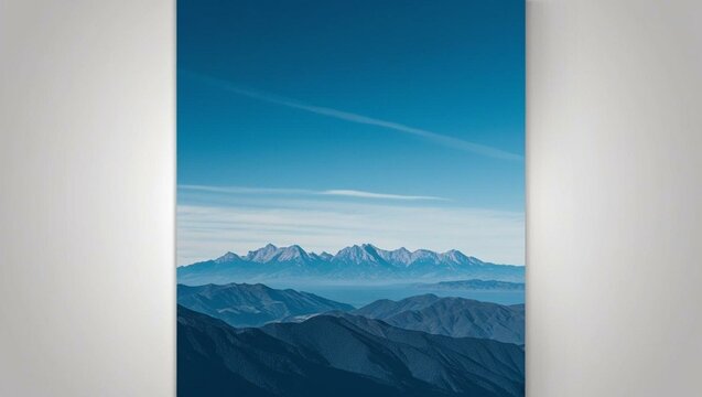 blue sky with mounth