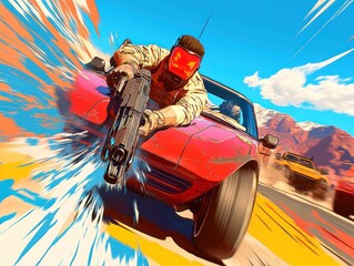 Fast car, intense fight