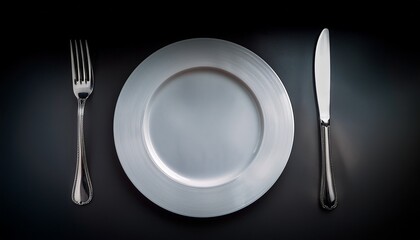 knife and fork on plate