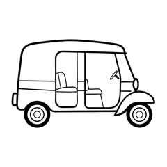 Fototapeta premium Truck icon vector illustration for transportation and delivery