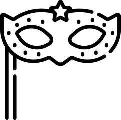 eye mask Illustration on a white background.