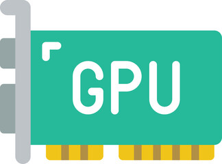 gpu Illustration on a white background.