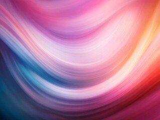 Fototapeta premium Vibrant abstract swirl of colors blending smoothly in a mesmerizing pattern with gentle curves creating a sense of movement