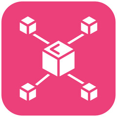 Fototapeta premium Blockchain Icon