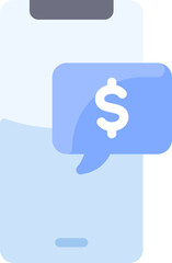 smartphone Illustration on a white background.