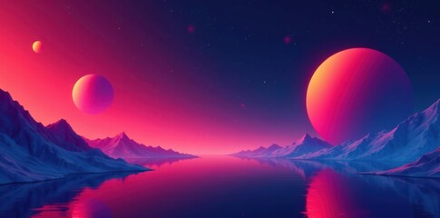 Minimalist vector abstract shapes in a futuristic web template, futuristic, web template