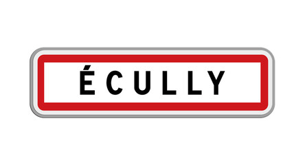 Panneau d’Écully, Rhône, Auvergne-Rhône-Alpes