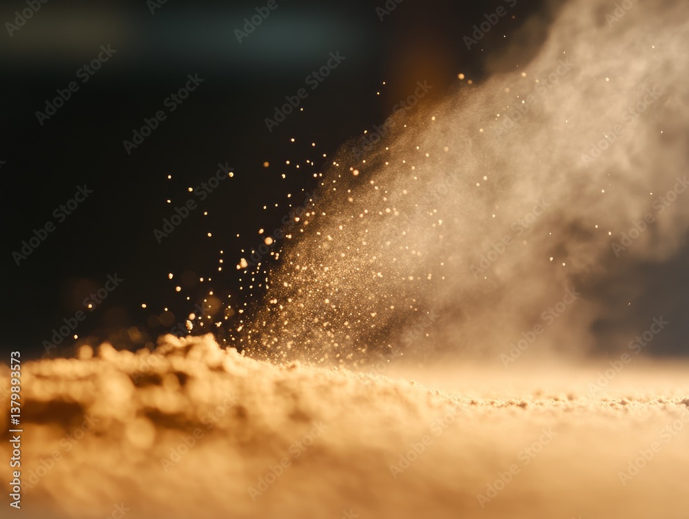 Leinwandbilder dust particles float gently in warm light, creating a serene atmosphere during a quiet afternoon in 