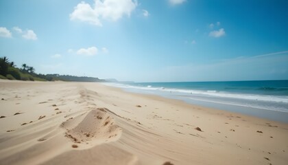  Serene Sand Beach Background for Relaxing and Peaceful Coastal Imagery