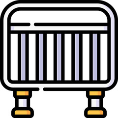 barrier Illustration on a white background.