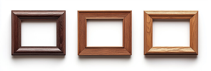 Elegant Vintage Picture Frame Collection on White Background