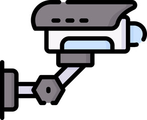 cctv camera Illustration on a white background