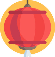 chinese lantern Illustration on a white background