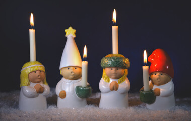 Swedish tradition Luciatåg