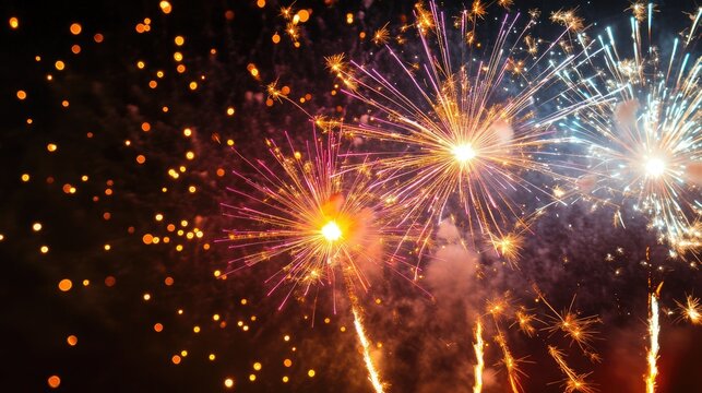 Fireworks Display: A Night of Celebration in the Heaven