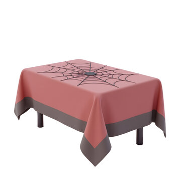 Halloween Spiderweb Tablecloth for Spooky Party Decor