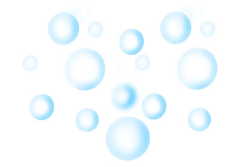 blue Soap scum Isolated on white background, Isolated on transparent background, PNG