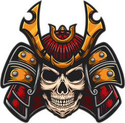 vector samurai sticker