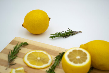 fresh lemons and lemon