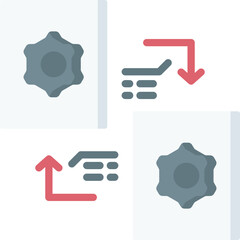exchange Illustration on a white background