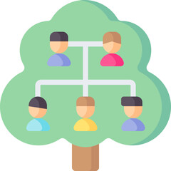 family tree (2) Illustration on a white background