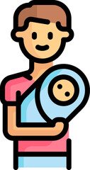 father Illustration on a white background
