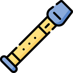 flute Illustration on a white background