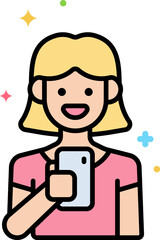 generation z Illustration on a white background