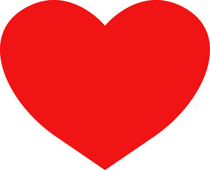 Heart or like icon. Valentines Day. Social network like red heart buttons. Love symbol. Live stream video chat like illustaration isolated on white background.