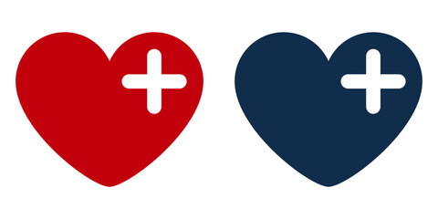 Obraz premium Heart health icon, medical symbol, healthcare design, love and wellness, first aid, cardiology concept, positive medicine, life care, hospital sign, charity support, emergency medical assistance.