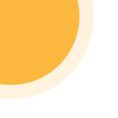 Summer sun shine corner design, PNG file no background