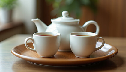 cup of tea and teapot