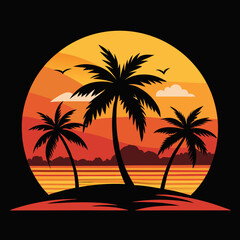 palm tree silhouette