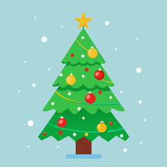 abstract christmas tree