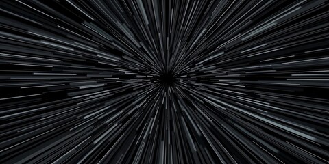 Abstract black and gray radial speed lines forming a dynamic background, radial, background