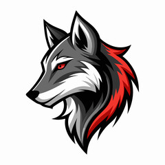 wolf head vector